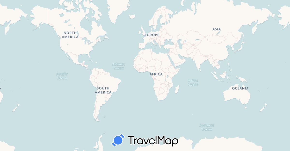 TravelMap itinerary: driving in Austria, Switzerland, Czech Republic, Germany, Hungary, Netherlands (Europe)